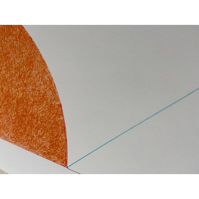 Early 21st Century Gottfried Honegger, Composition 2 (Orange, Black and Light Blue), 2015, Silkscreen For Sale - Image 5 of 6