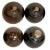 English Collection of Four Scottish Thomas Taylor and English Lignum Vitae Lawn Balls For Sale - Image 3 of 16
