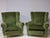 Forest Green Set of Armchairs in the style of Carlo Mantellassi, 1940s For Sale - Image 8 of 8