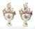 19th Century Meissen Rococo Style Flower-Encrusted Covered Urns From Germany For Sale - Image 13 of 13