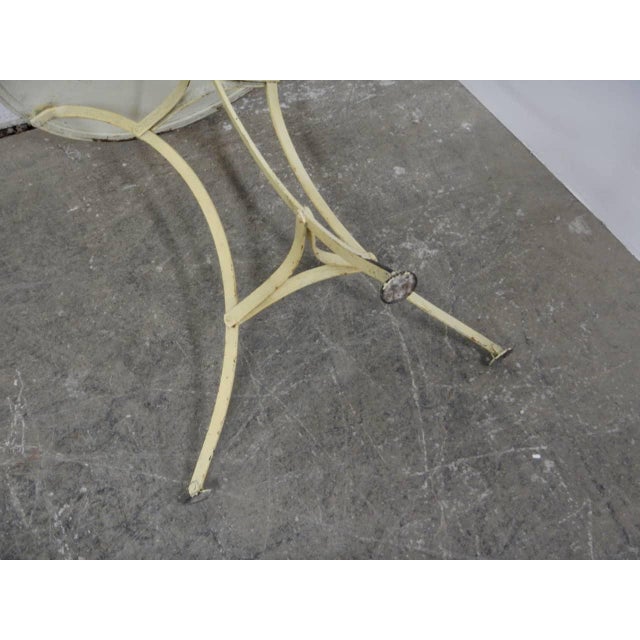 Metal White Iron Coffee Table, 1940 For Sale - Image 7 of 9