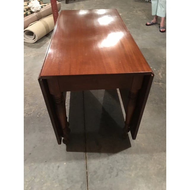 Antique Sheraton Walnut Pembroke Table For Sale - Image 5 of 11