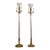 1970’s Hollywood Regency Brass Torch Floor Lamps by Stiffel - A Pair For Sale