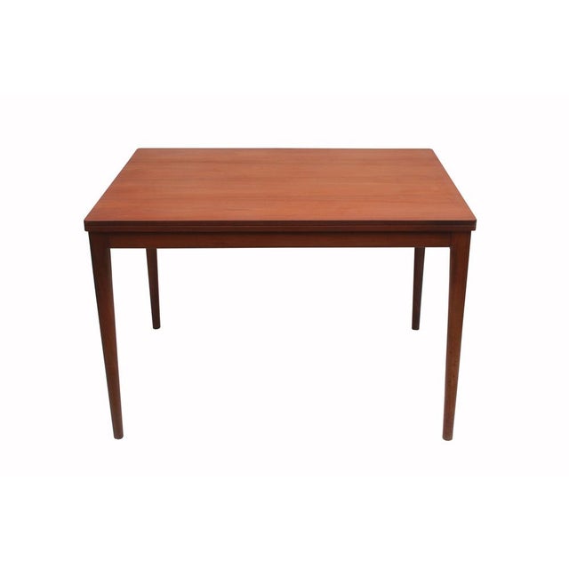 Extendable Dining Table with Swivel-Folding Mechanism in Teak, 1965 For Sale - Image 12 of 12