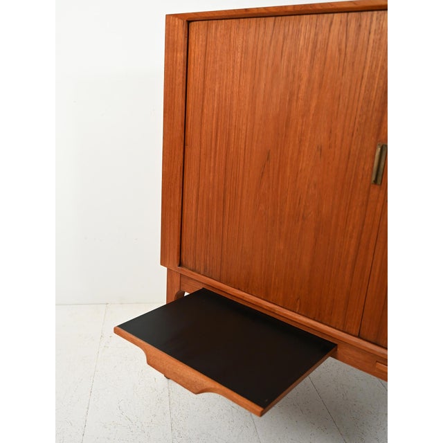 Brown Scandinavian Bar Cabinet by Kurt Østervig, 1950s For Sale - Image 8 of 16