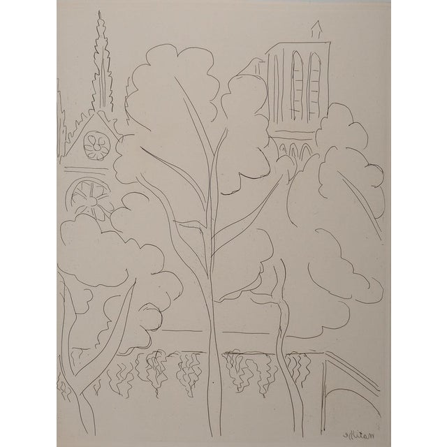 Henri Matisse, The Towers of Notre Dame, Original Signed Engraving For Sale - Image 6 of 6