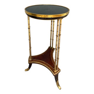 Antique French Louis XVI Style Gueridon by Henry Dasson. For Sale