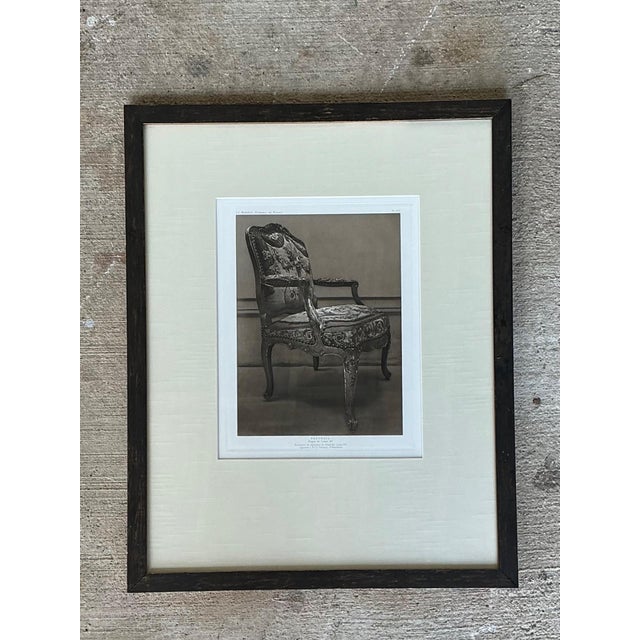 Framed Antique French Chair Print For Sale - Image 4 of 13