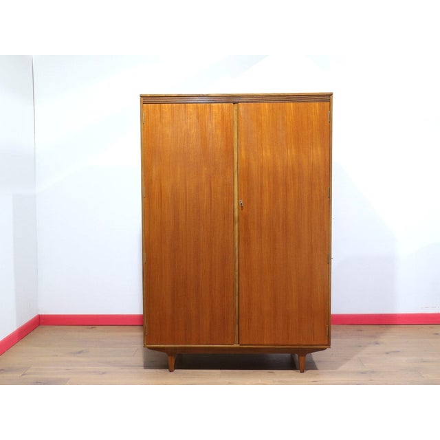Mid Century Modern Vintage Teak Butilux Armoire Wardrobe For Sale - Image 13 of 13