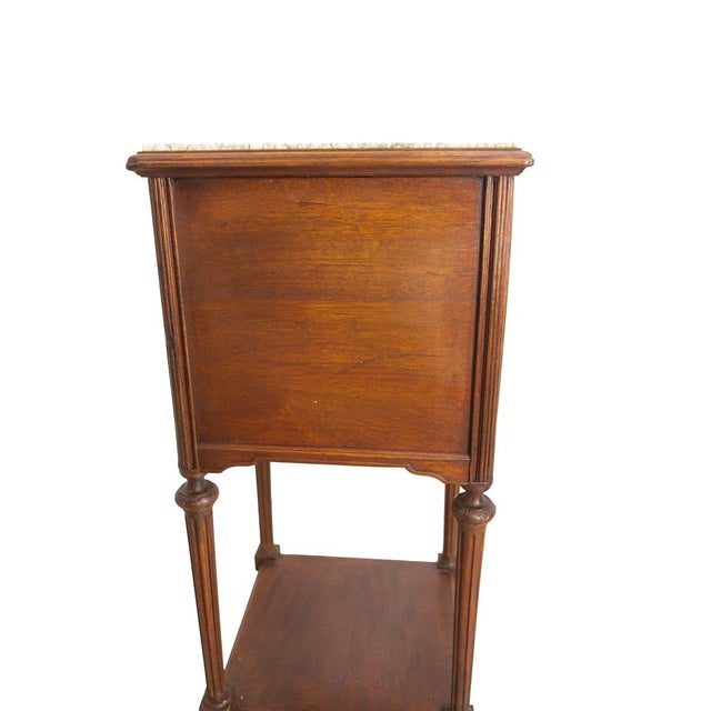 Brown French Louis XVI Bedside Tables, 1890s, Set of 2 For Sale - Image 8 of 14