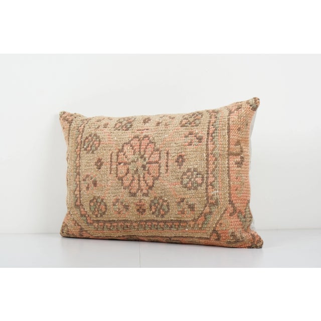Mid-Century Modern Turkish Lumbar Rug Pillow Cover For Sale - Image 3 of 5