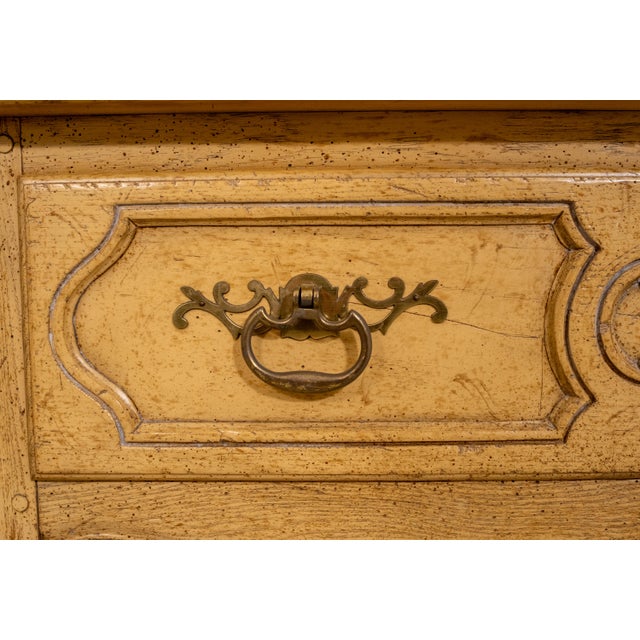 1970s Baker Louis XV Country French Oak Server Lowboy For Sale - Image 13 of 18