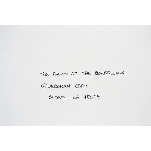 The Palms at the Boardwalk - Santa Cruz Beach Boardwalk Color Photograph by Deborah Eddy For Sale - Image 4 of 5