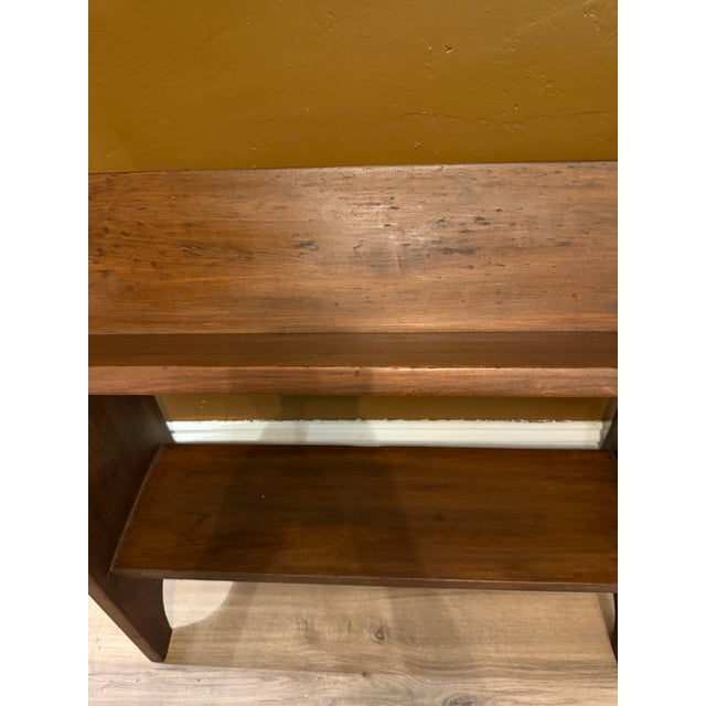 Antique Mission Oak Arts & Crafts 2-Tier Book Stand or Trough For Sale - Image 11 of 12