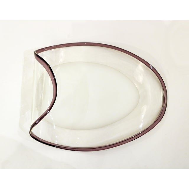 Late 20th Century Pair of Murano glass dishes as centrepieces, Italy Late 20th century For Sale - Image 5 of 7