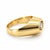 Modern Vintage 14k Yellow Gold Dome Evil Eye Diamond Ring, Size 7.25 For Sale - Image 3 of 5