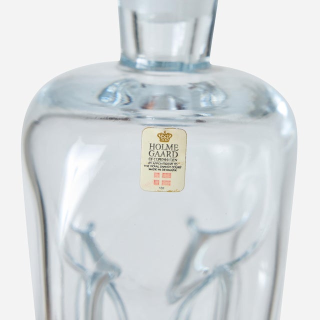 Transparent 1960s Kluk Kluk Decanter by Jacob Bang for Holmegaard For Sale - Image 8 of 10