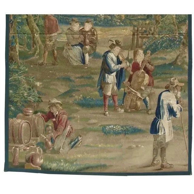 Antique 1800 French Tapestry For Sale - Image 4 of 9