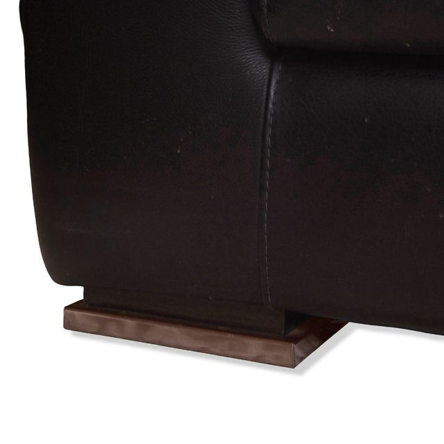 2010s Maurice Villency Modern Leather Sectional Sofa For Sale - Image 5 of 8