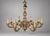 1900 - 1909 1900s Italian Silver Gilt Wood Chandelier For Sale - Image 5 of 5