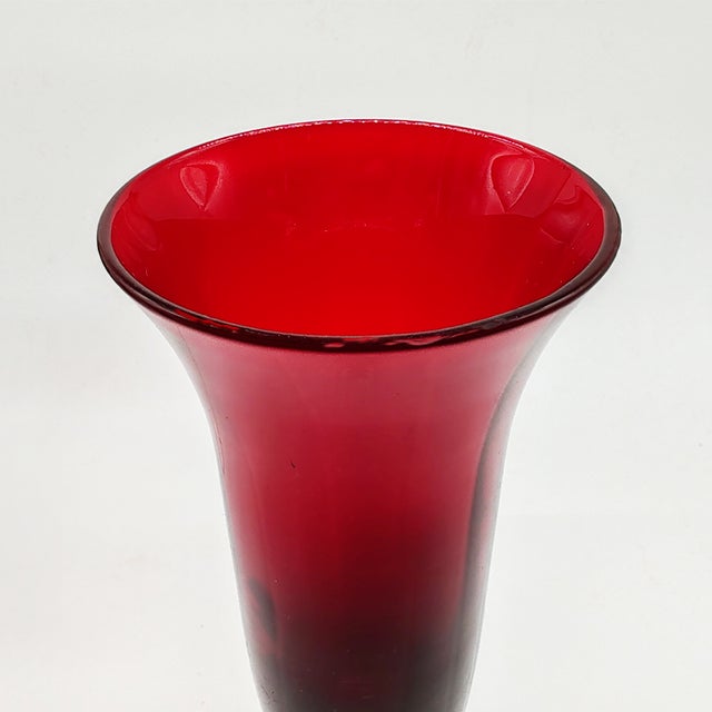 Ruby Glasses in Murano Glass, 1960s, Set of 6 For Sale - Image 6 of 8