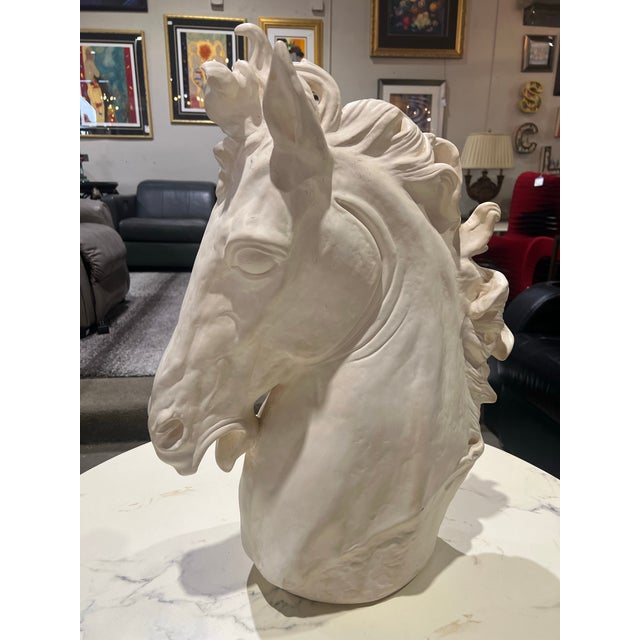 Contemporary Decorative Horse Head Sculpture For Sale - Image 3 of 4
