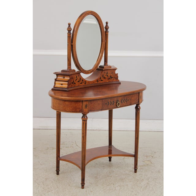 Age: Approx: 25 Years Old Details: Mahogany Beveled Glass High Quality Construction Nice Inlay Work Throughout French...