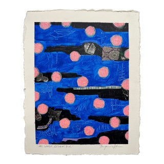 War's Lament, Vietnam Blue, Original Collage by Ben Junta For Sale