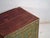 Antique painted chinese trunk in pine wood, provincial painted furniture with floral composition originating from dongbei...