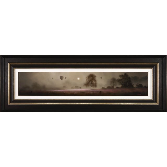 A contemporary panorama realism oil painting on canvas titled "A Time To Treasure" by British artist John Waterhouse....