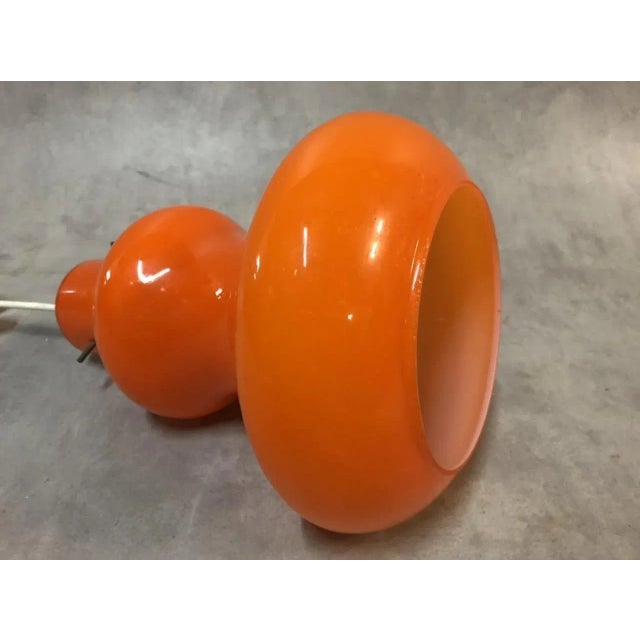 Opaline Orange Ceiling Lamp, 1970s For Sale - Image 6 of 8