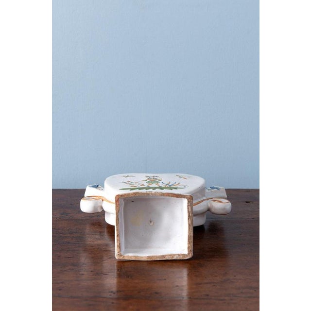 Heart-Shaped Tulipiere from Moustiers Faience For Sale - Image 10 of 11