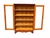 Larkin & Co. Antique Larkin Oak Bookcase / China Cabinet With Glass Doors & Carvings For Sale - Image 4 of 12