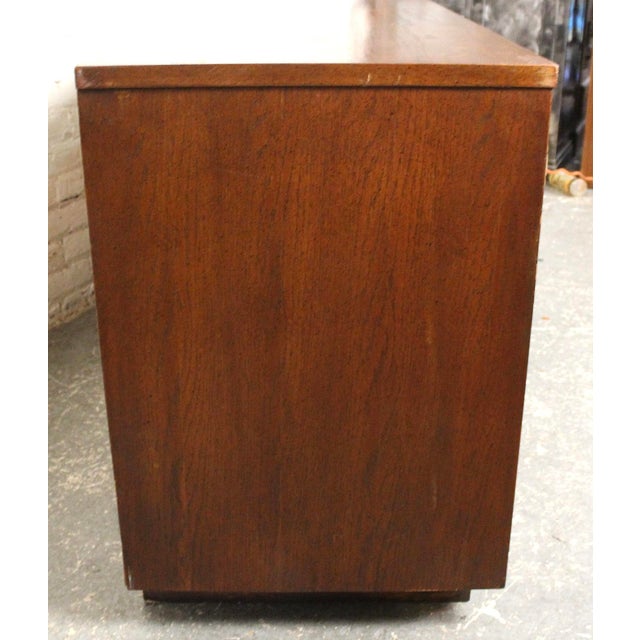 Wood Brutalist Mid-Century Triple Dresser by Lane Furniture's "Pueblo" Series, Atrributed For Sale - Image 7 of 13