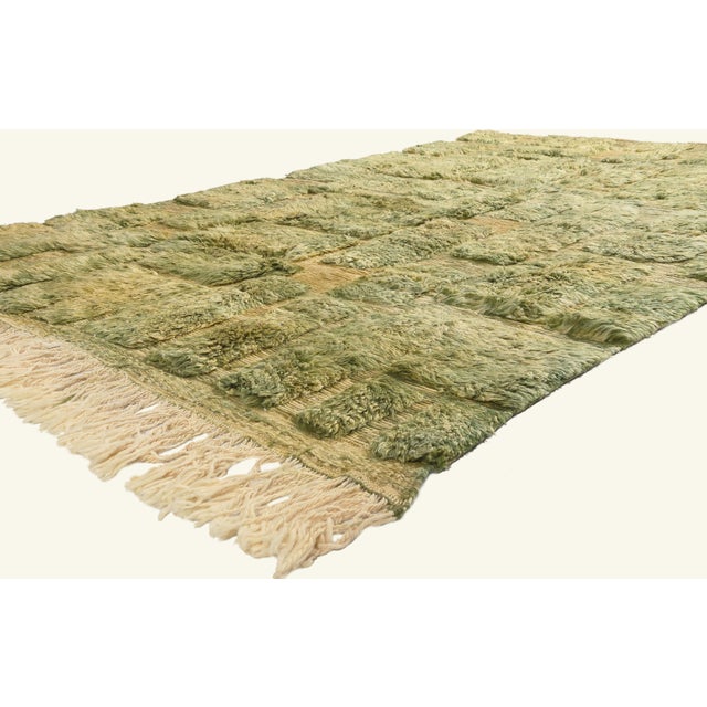 22109 Contemporary Beni Mrirt Moroccan Rug, 06'06 x 09'10. The Living Labyrinth: A Beni Mrirt Moroccan Masterpiece of...