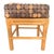 Vintage Rattan & Coconut Shell Stool / Ottoman For Sale In West Palm - Image 6 of 8
