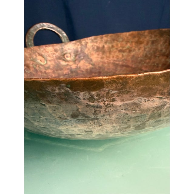 Antique Hand-Hammered Copper Pan, 1890 For Sale - Image 4 of 13