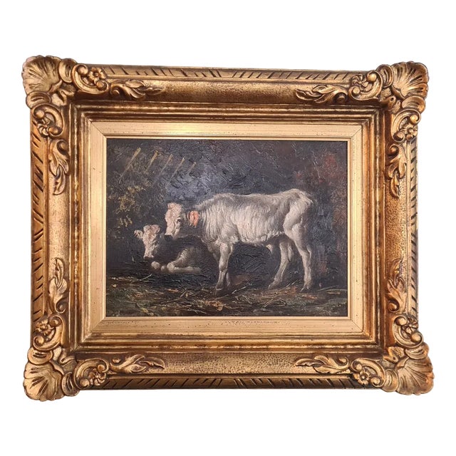 Rural Scene, 1890s, Oil on Canvas, Framed For Sale