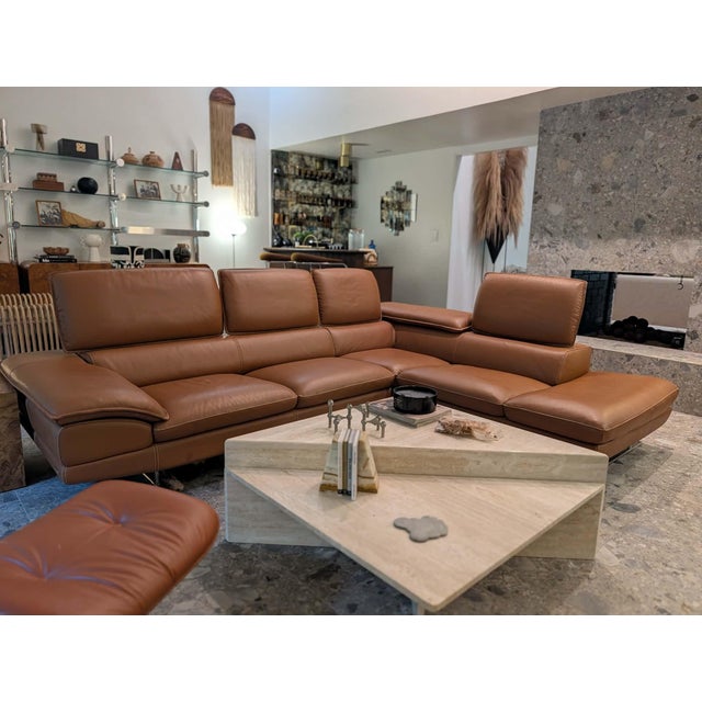 Late 20th Century Nicoletti-Calia Leather Sectional For Sale In Dallas - Image 6 of 14