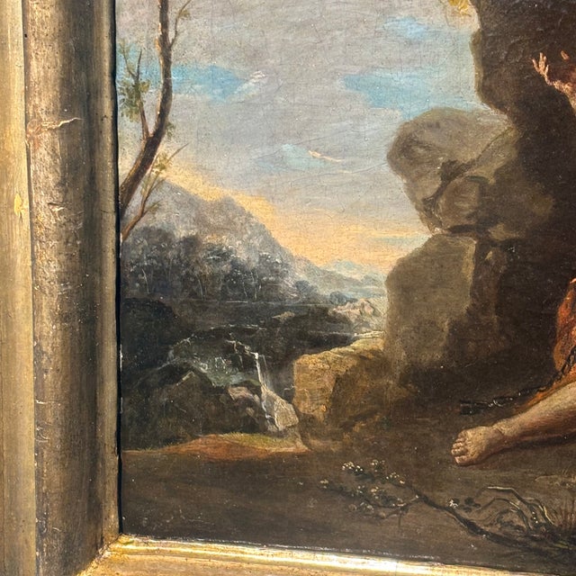 Neapolitan School Artist, Saint Elias, The Miracle of the Crows, 1600, Oil on Canvas For Sale - Image 3 of 18