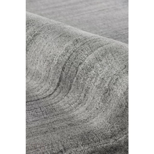 Not Yet Made - Made To Order Exquisite Rugs Creil Hand loom Bamboo/Silk Gray Rug-10'x14' For Sale - Image 5 of 11