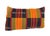 Black African Kente Cloth Throw Lumbar Pillow 17" W For Sale - Image 8 of 8