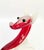 Forest Green Vintage White and Red Murano Glass Fox Figurine attributed to Murano for Maestri di Murano, 1950s For Sale - Image 8 of 10