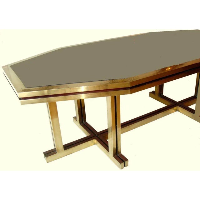Modern 1970s Modern Maison Jansen Octagonal Dining Table For Sale - Image 3 of 6
