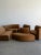 Brown Made to Order: Sculptural Curved Sectional For Sale - Image 8 of 17