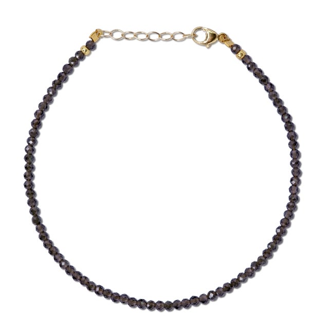 2020s Obsidian 14k Gold Bracelet For Sale - Image 5 of 5