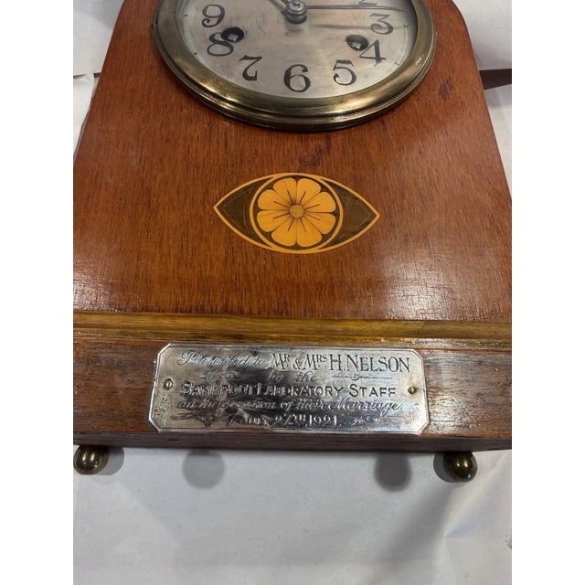 This listing is for a nice antique English mantel/shelf clock. This clock has a wooden case and metal dial. The casing has...
