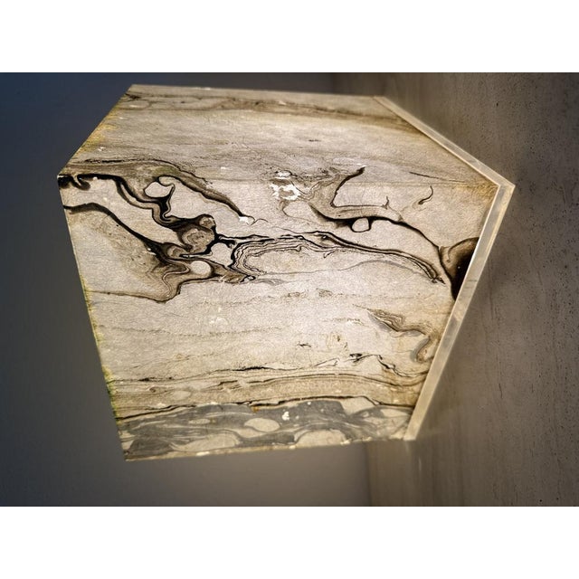 Mid-Century Modern Cube Table Lamp, 1970s For Sale - Image 6 of 18