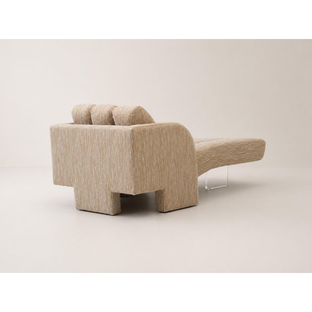 Vladimir Kagan "Deco Chaise" Lounge For Sale - Image 10 of 14