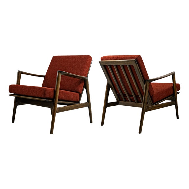 Vintage Lounge Chairs from SFM, Poland, 1960s, Set of 2 For Sale